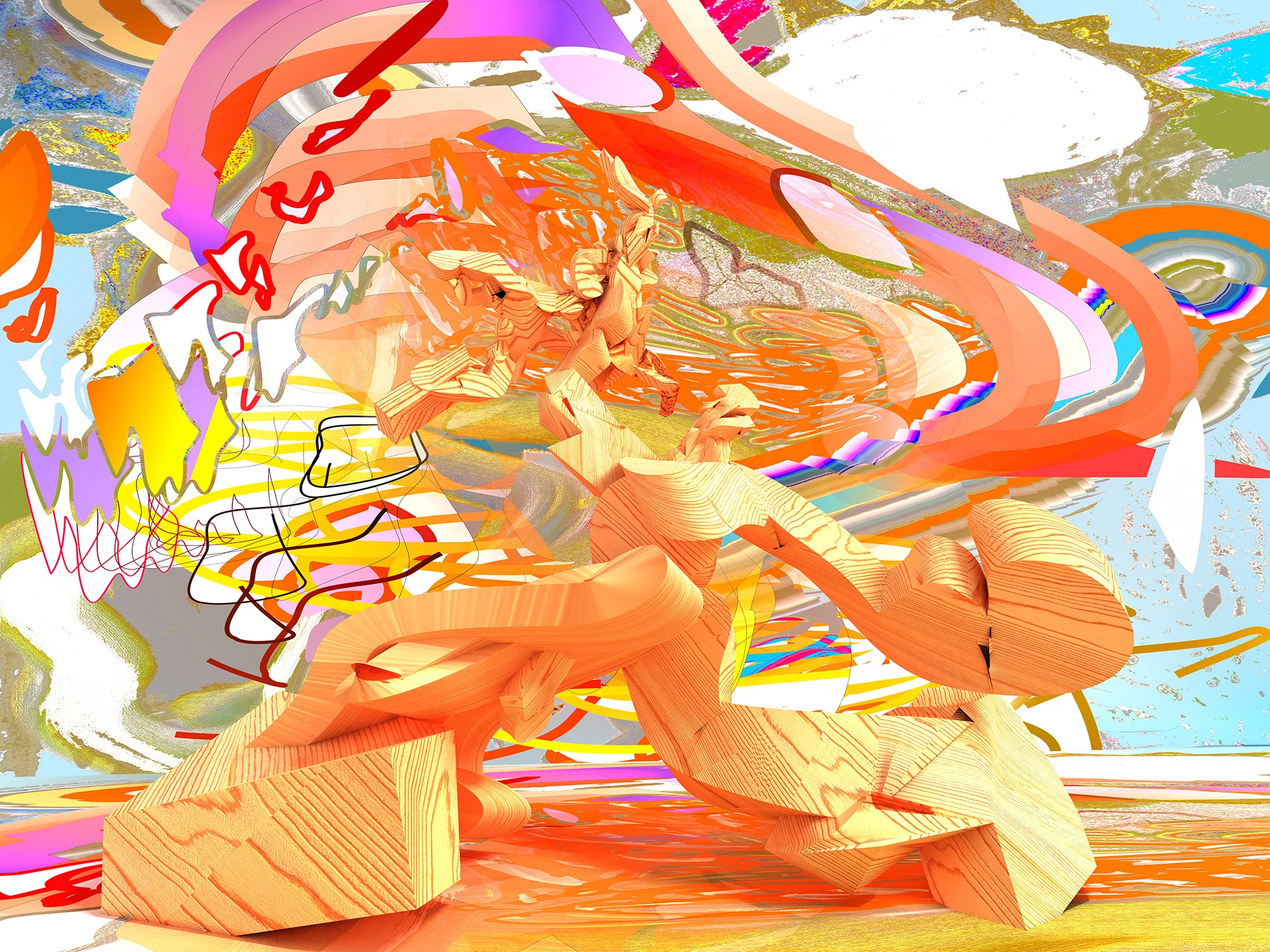 Fragment of Luminous Being at the Onset of an Approaching Storm