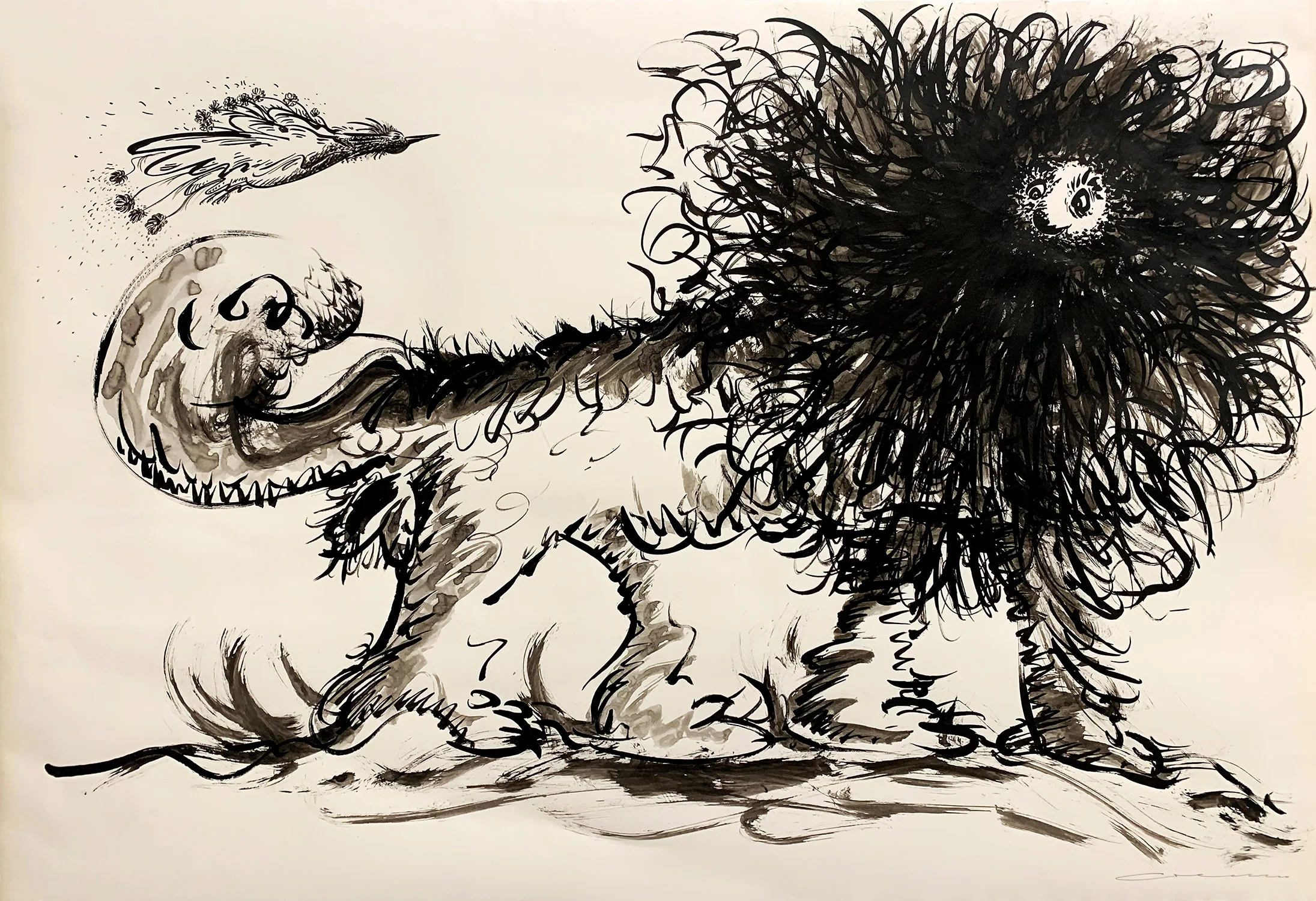 Cat-Lion and Paradise Bird